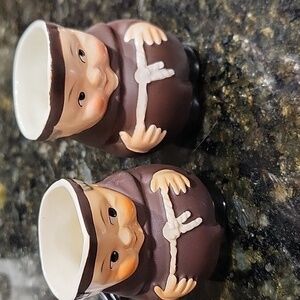 Vintage GOEBEL Porcelain Mini Creamer ~ 1960s Friar Tuck S141 2/0 2